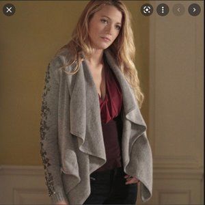 Camilla & Marc Studded Cardigan Size 2 Gossip Girl